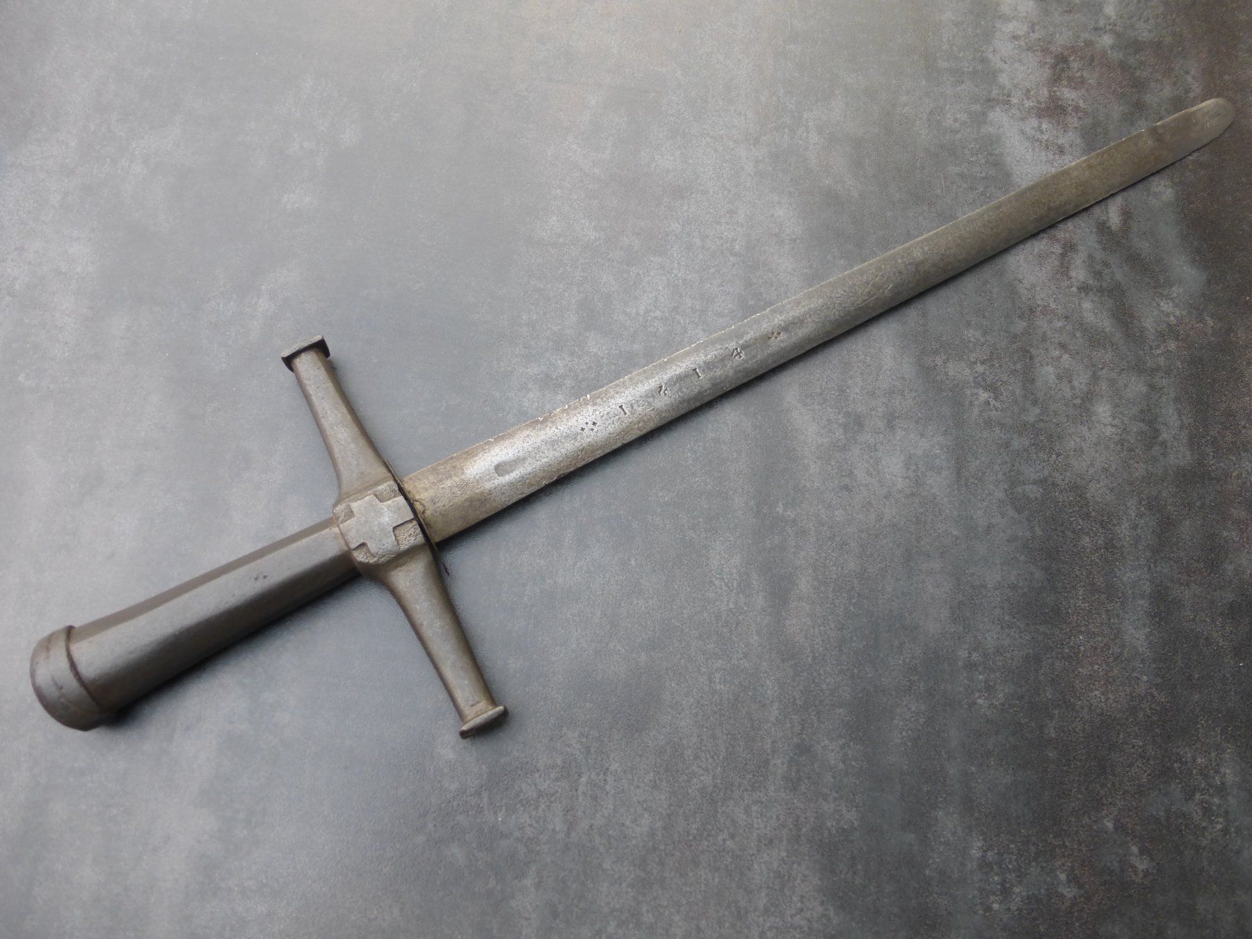 Altre raccolte & rarità: antikes Schweizer Schwert von 1414 – Usato da Rüthi (Rheintal) venduto da Schmidtrubin1