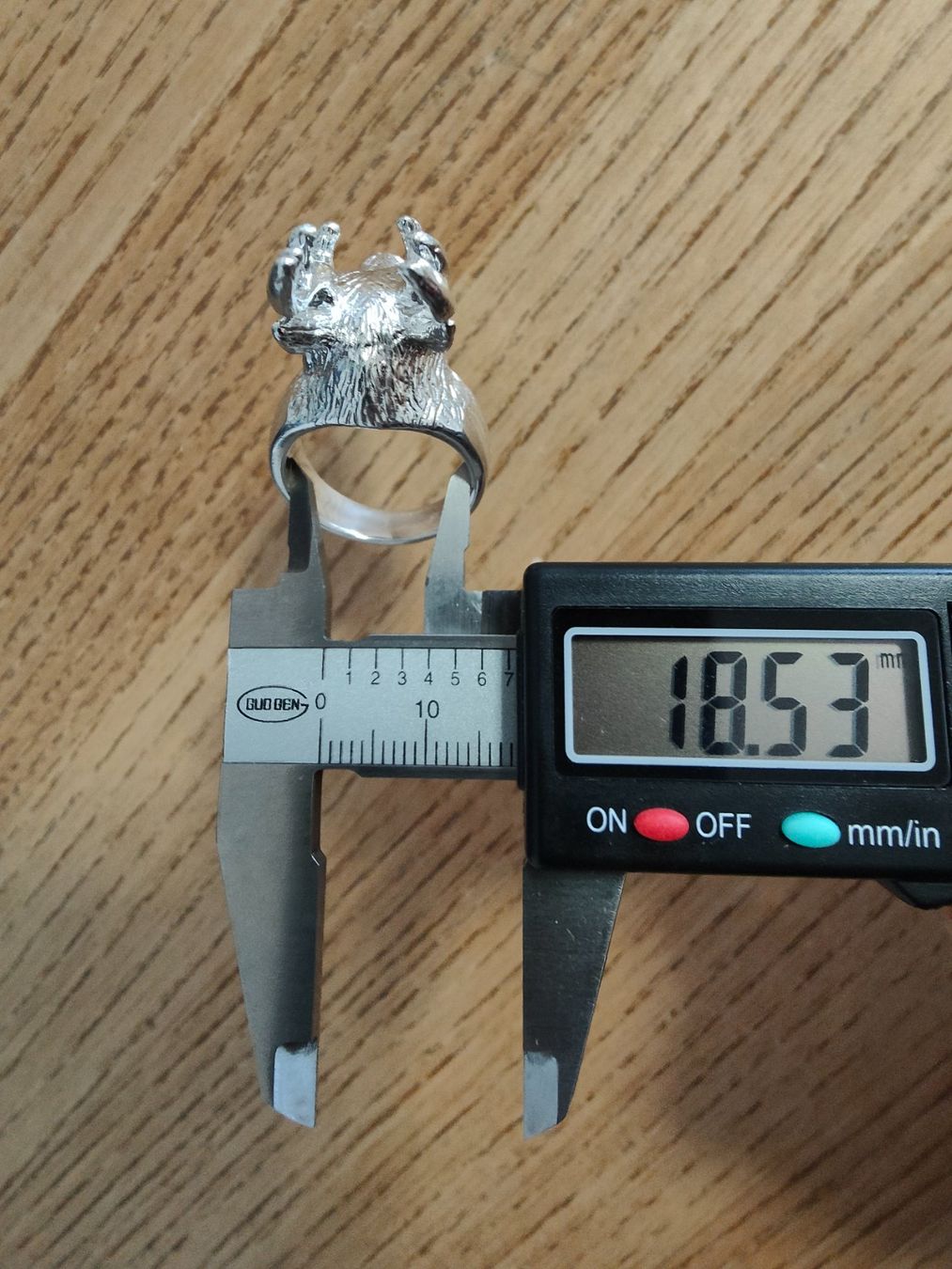 Anelli: Origineller Rentier Ring aus Silber 925 – Nuovo e nell'imballaggio originale da Rümlang venduto da 21f 7