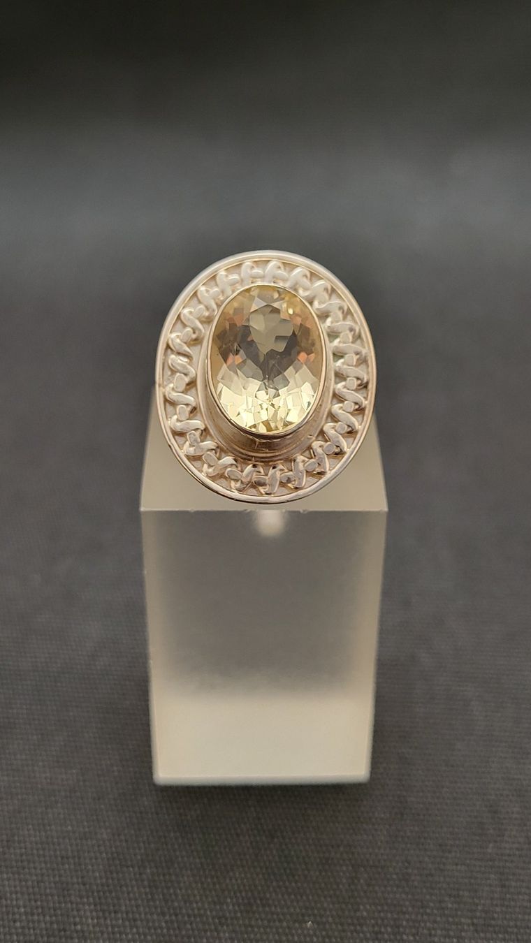 Bagues: Silberring mit Citrin – D'occasion à Basel par spinne02 7