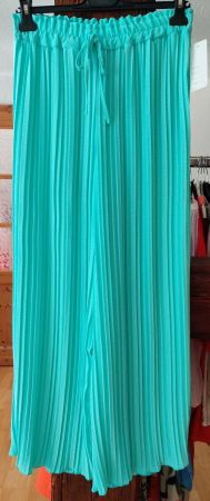 Marlenehose Palazzo Hose 36-40 Neu Cullotte plissiert Türkis