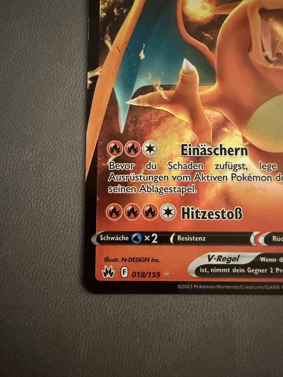 Pokémon Carte collezionabili: Glurak V (CRZ 018) – Usato da Biel/Bienne venduto da SeeLoewe55 4
