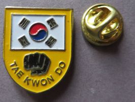 PIN, SPORT TAE KWON DO, SÜDKOREA FLAGGE, FAUST
