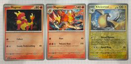 3x Pokémon Karten - PAF En - Paldean Fates