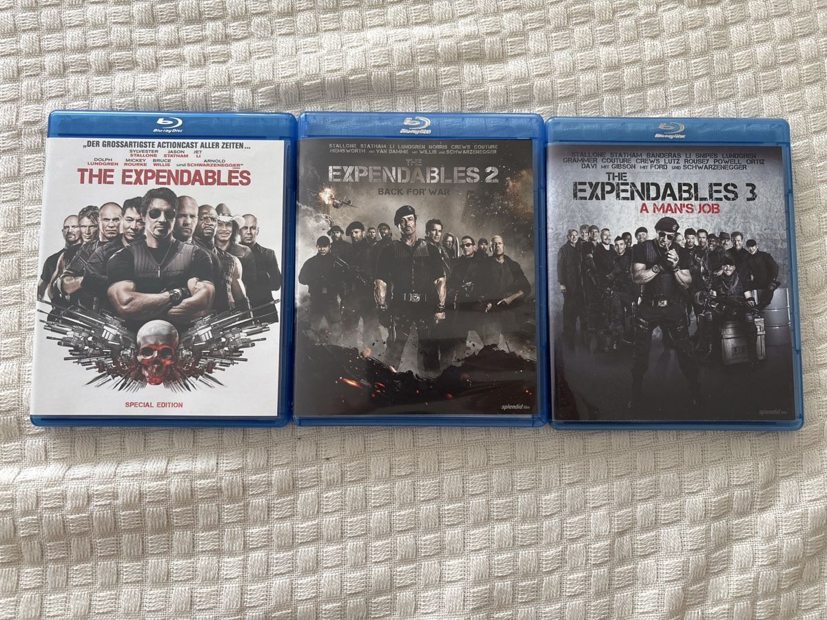Alle DVDs: Expendables Trilogie 1-3 bluray – Gebraucht aus Oberentfelden von Rabaelikus