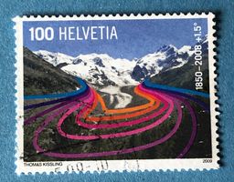 Nr. 1300  Morteratschgletscher GESTEMPELT 2009   