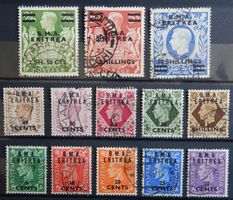 British Eritrea Kat. 1-13 gest. 1948 Kat. 100 Euro