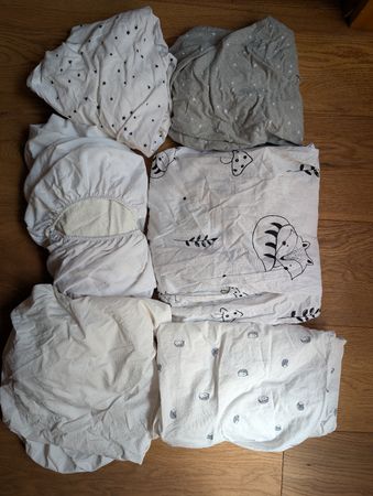 Draps et alèses 60x120 jamais utilisés