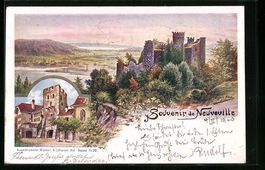 Litho Neuveville, Burgruine, Partie im O