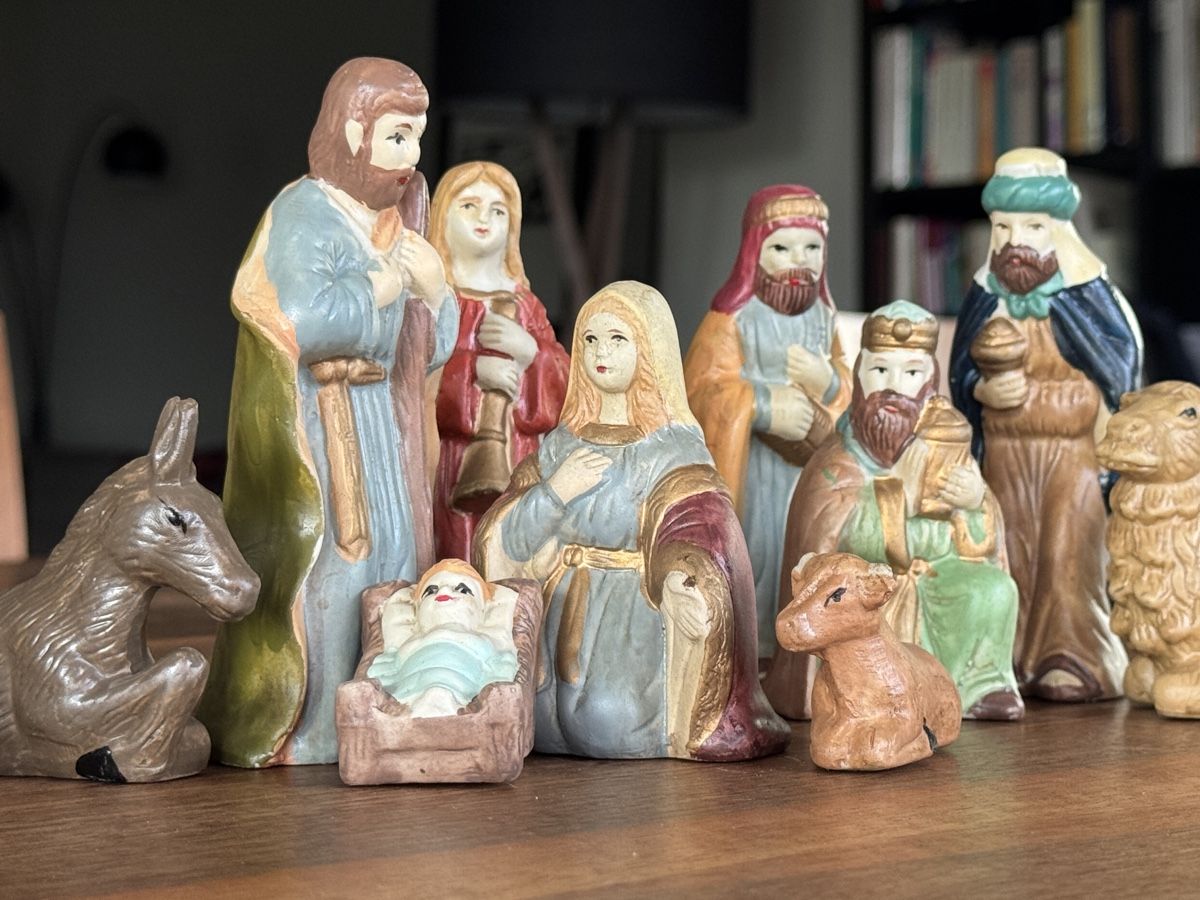 Statuette: Krippenfiguren aus Ton – Usato da Baar venduto da Freethy 1