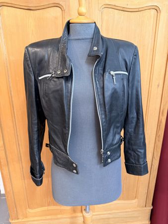 Lederjacke Gr. S von Ottavio Piragino Milano