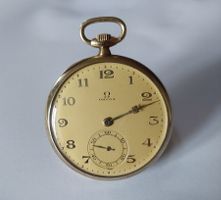 Antike Omega Taschenuhr, Gold, Sammlerstück 1923 ,sie läuft