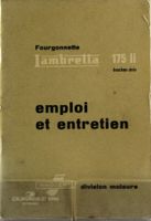 BEDIENUNGSANLEITUNG | LAMBRETTA 175li FOURGONNETTE | AB 1960