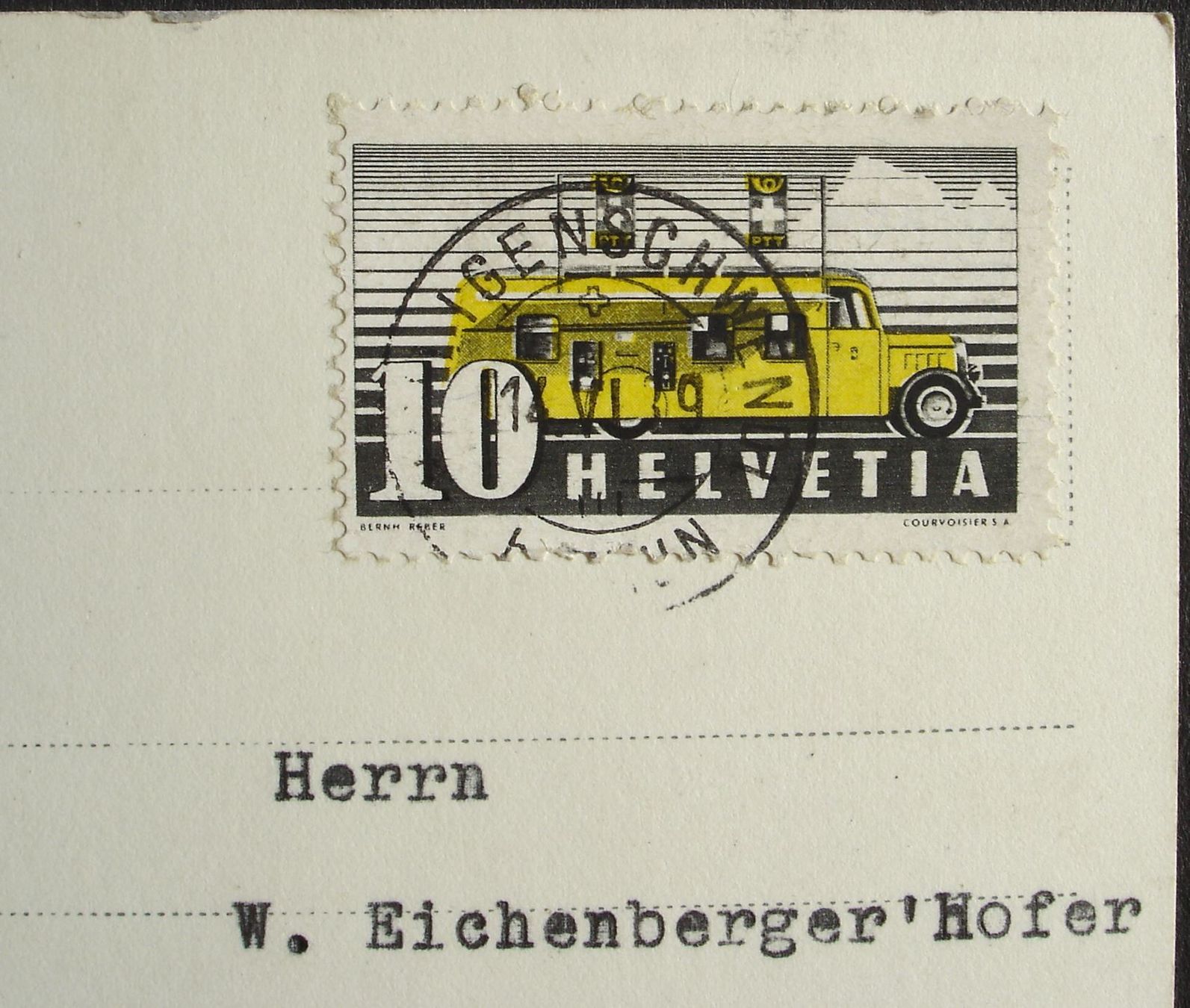 Cartoline postali: HALTENEGG ob Thun - gel. 1939 n. Allschwil – Usato da Jona venduto da philajona 1