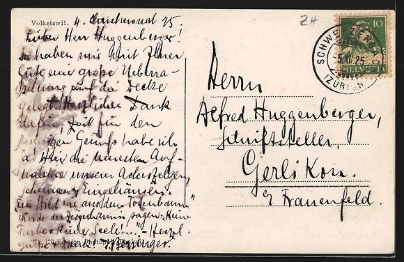 Cartes postales: AK Volketswil, Teilansicht mit Kirche – D'occasion à Berlin par bartko-reher 1