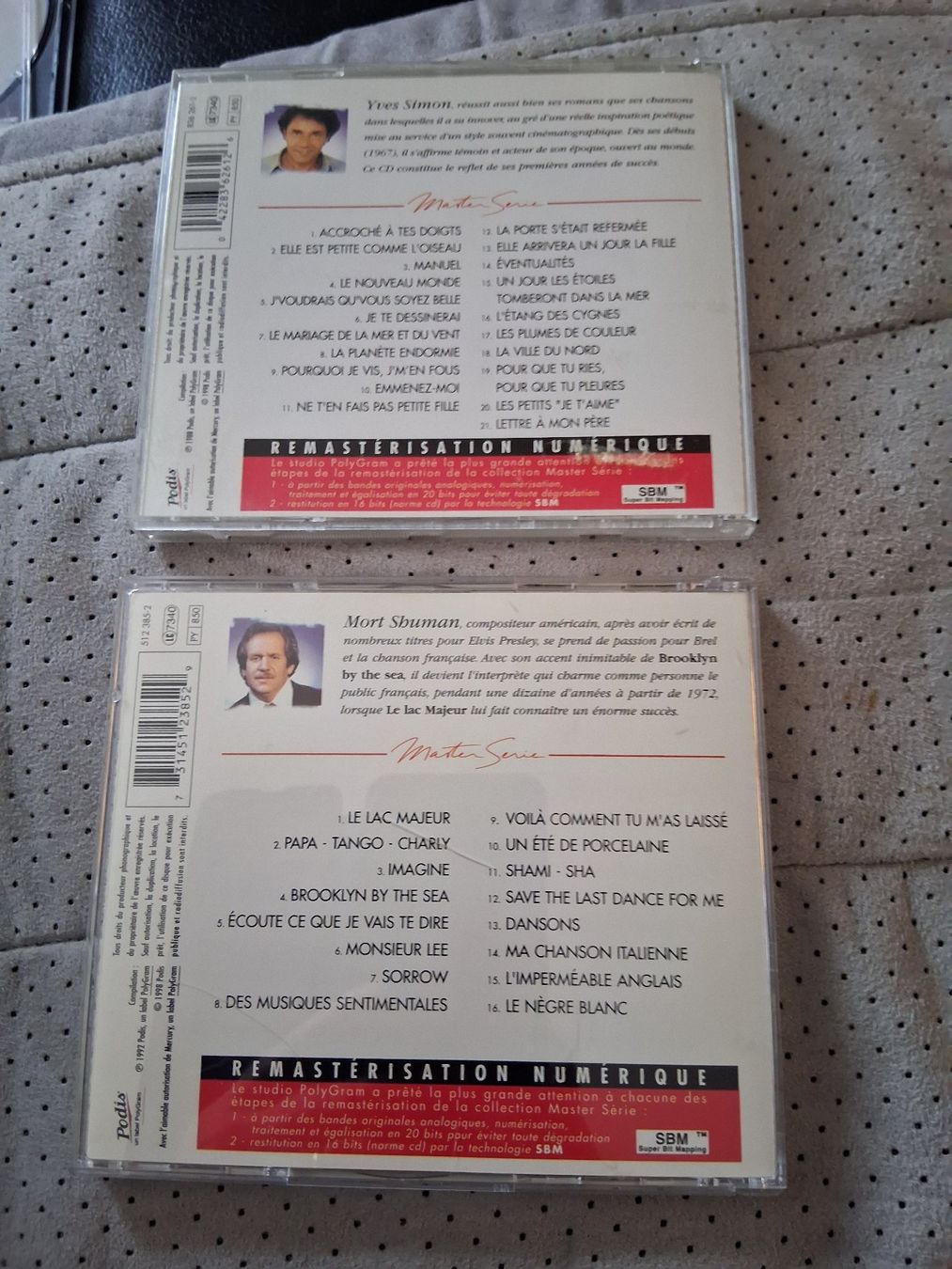 CD: Lot de 2 CD: Yves Simon, Mort Shuman – Usato da Aigle venduto da Marcagapit 1