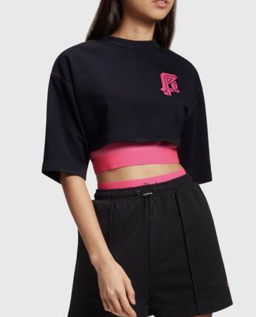 2-in-1 Sweat Set: Schwarz mit Logo-Print