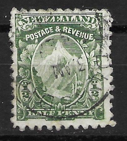 Tutti i francobolli: Neuseeland 1900: Mount Cook – Usato da Zürich venduto da Rainstamps