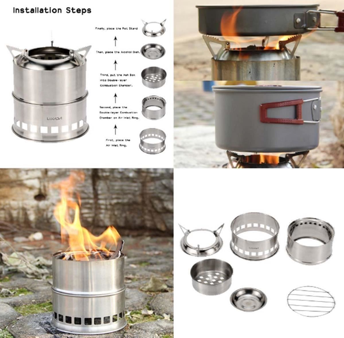 Altri mobili d'antiquariato: Camping Kocher Holzofen Holzvergaser Set – Nuovo (secondo la descrizione) da Thun venduto da 365buy 2