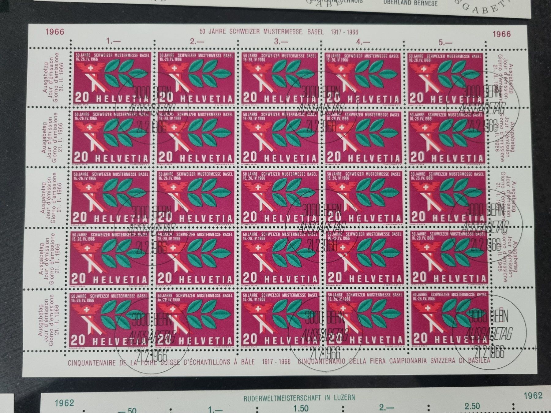 Tutti i francobolli: 8 CH Bogen 1962 - 66 mit Ersttag - Stempel – Usato da Gümligen venduto da Geniusbuy 4