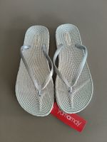 Sommerliche Yamamay Zehentrenner in Silber, Grösse 38