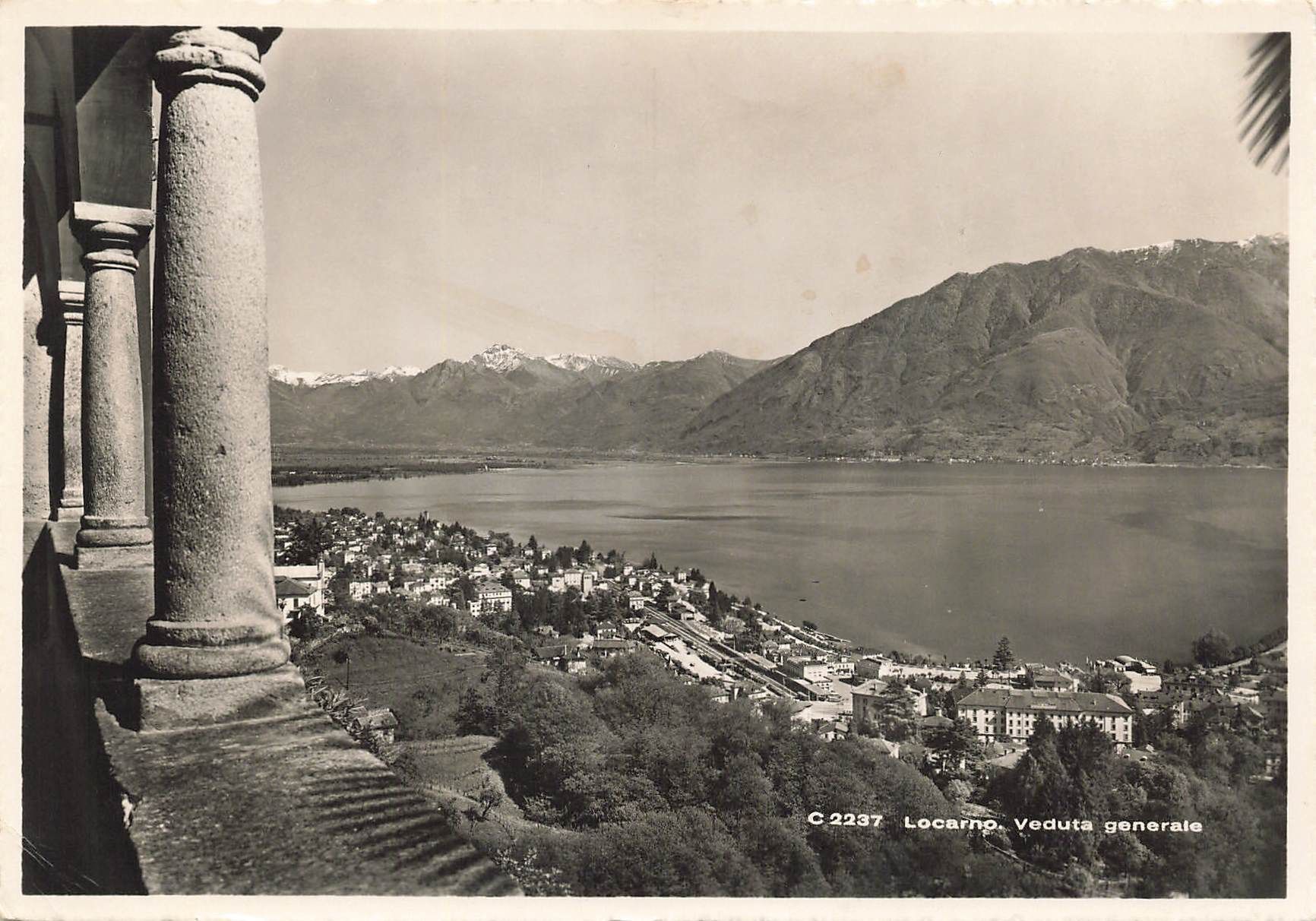 Cartoline postali: Locarno veduta G – Usato da Biasca venduto da Blenio71