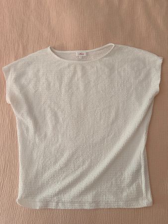 S Oliver Weiss Damen T-Shirt Gr. M Sommer, top Zustand!
