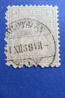 2 Rp.grau Sitzende Helvetia Nr.28 - Vollstempel SOLOTHURN