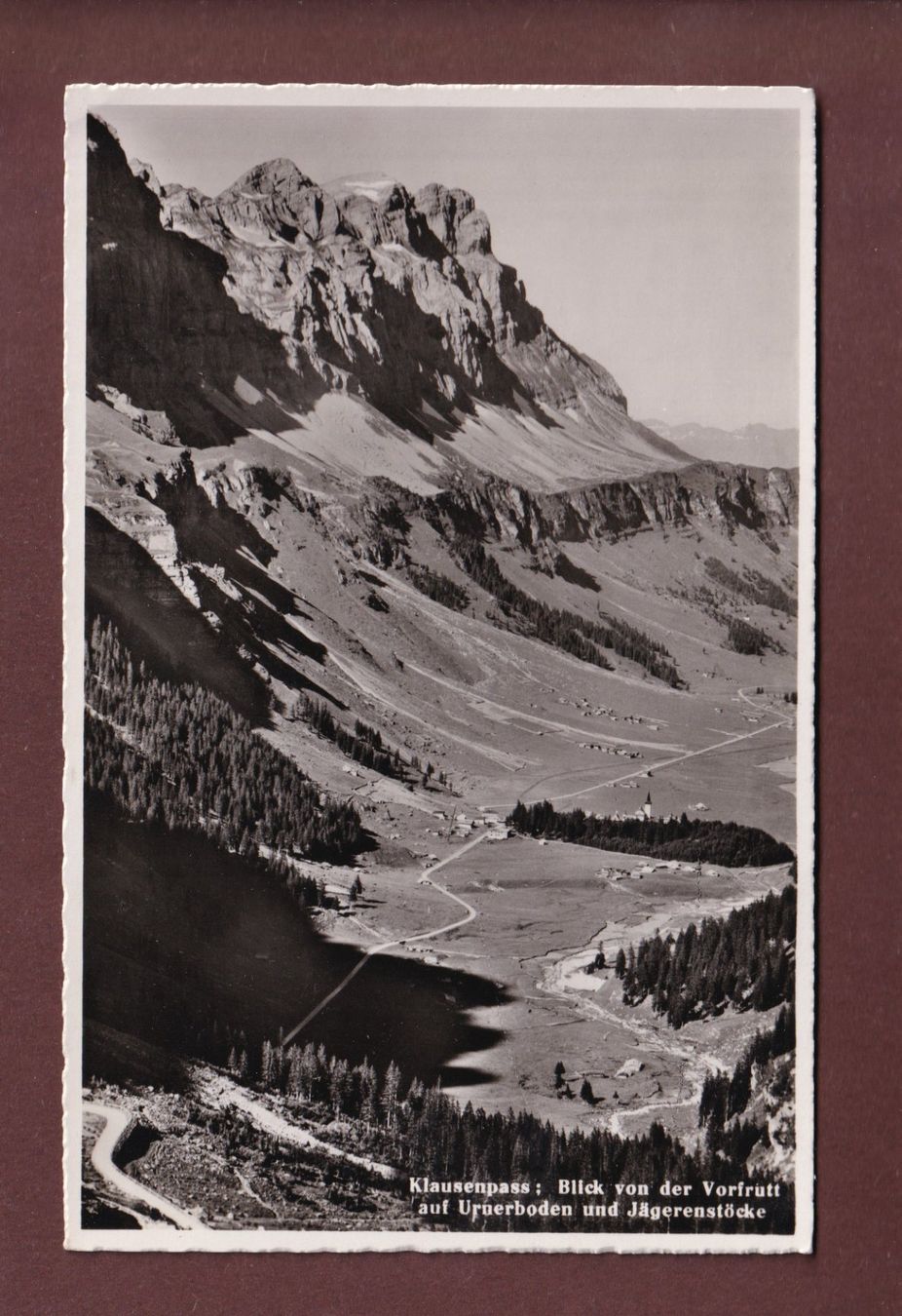 Cartes postales: KLAUSENPASS - Blick von der Vorfrutt – D'occasion à Pully par nicecards-shop