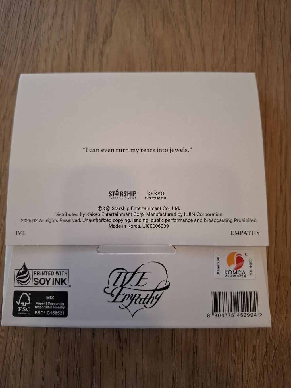 CD: Ive: Empathy. K-Pop CD – Usato da Urtenen-Schönbühl venduto da nerdgirl 2