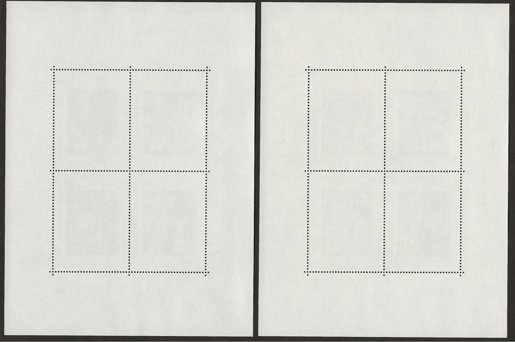Tous les timbres: 2 x Block 20.- Liechtenstein Kat. Nr. 672 postfrisch + FDC – Neuf (Voir description) à Baar par Saegi1 1