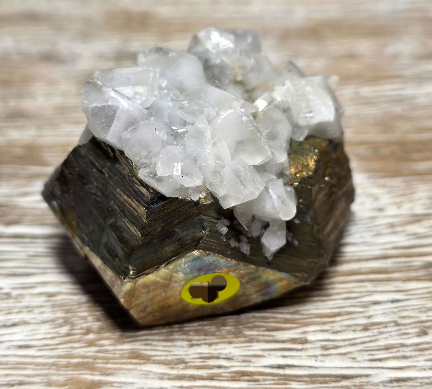 Minerali & Pietre curative: Quarz auf Pyrit Stufe 151g – Nuovo e nell'imballaggio originale da Matzingen venduto da Shay_Crystalz 2