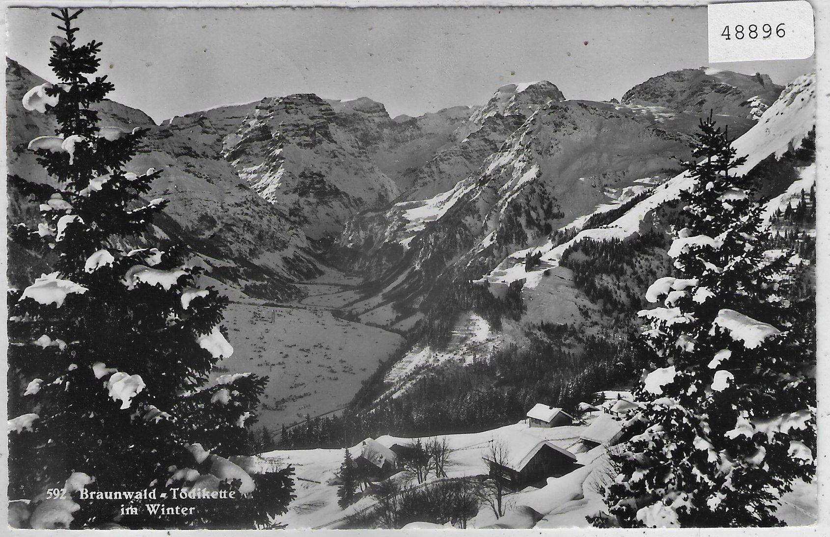 Cartoline postali: Braunwald - Tödikette im Winter – Usato da Ettingen venduto da Kartenplanet