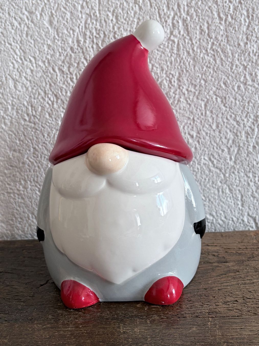 Statuette: Weihnachts-Wichtel Keramikdose mit Deckel – Nuovo e nell'imballaggio originale da Zäziwil venduto da Emlea 1