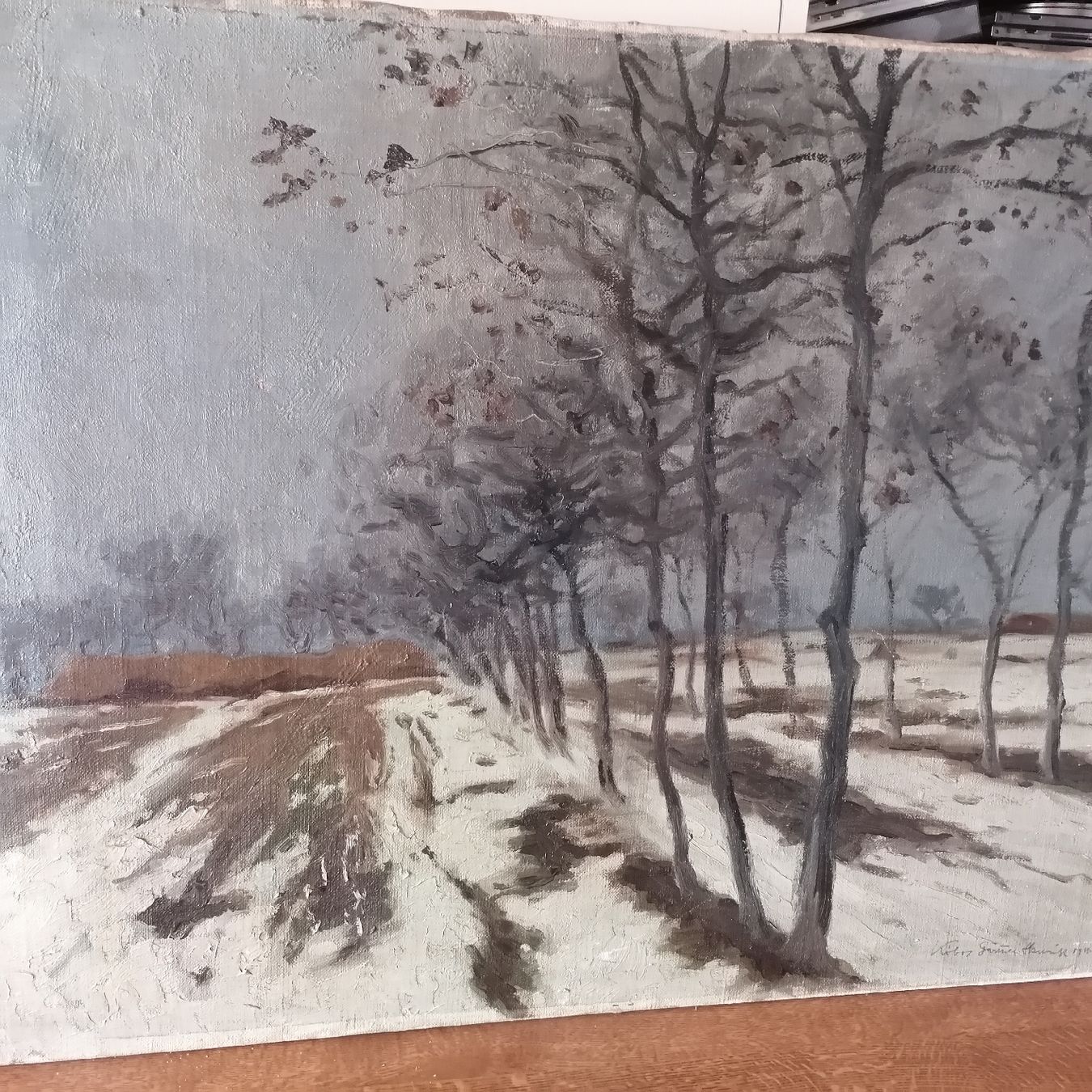 Dipinti: Inverno. Olio su tela. – Usato da Mendrisio venduto da Accamuta 3
