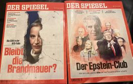 2 Spiegel Zeitschriften/ Epstein/Brandmauer/2.26