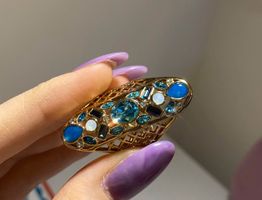 Sehr schöne & elegante Swarovski Baguette Ring Gr. 57 Einmal