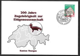 Sonderbrief Kt. Thurgau 200 Jahre Eidgenossenschaft 1.8.2003