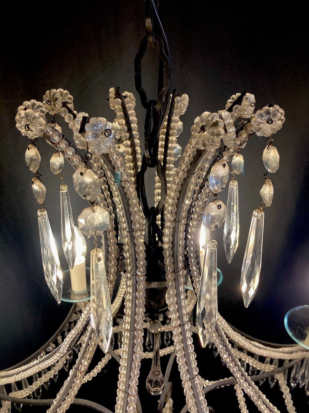 Lampadari & plafoniere: Fantastischer antiker Kronleuchter, Kristallleuchter – Usato da Rumlikon venduto da Ambiente_Brocante 3