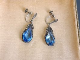 💎 Magnifiques Boucles d'Oreilles à Vis Art Déco – Argent !