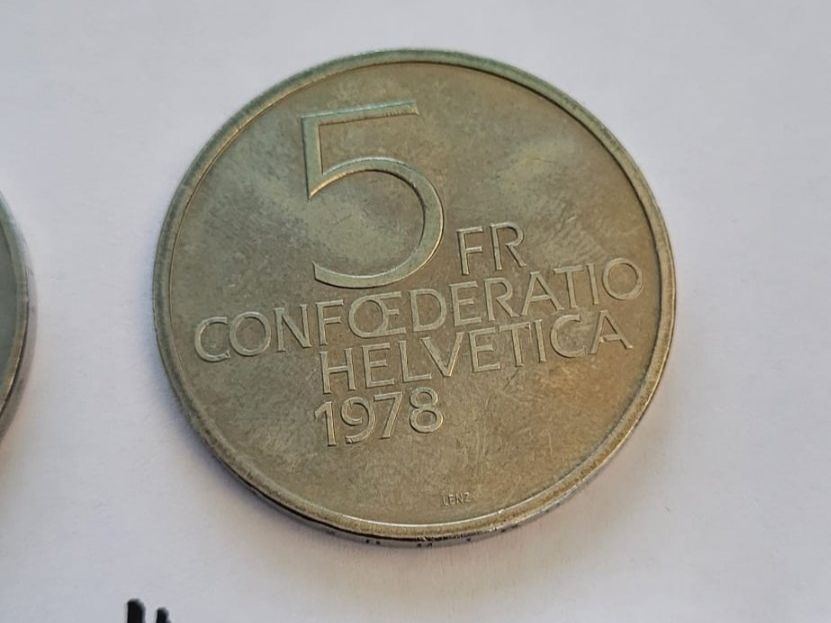 Tutti le monete: 5chf commémorative 1978 - Henry Dunant – Usato da Genève venduto da Naheu