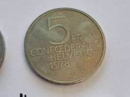5chf commémorative 1978 - Henry Dunant