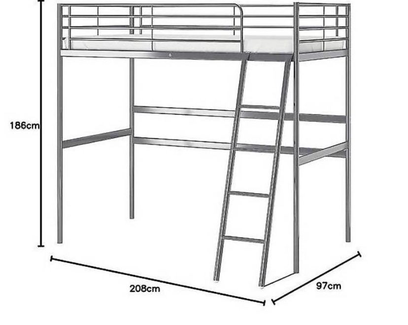 Letti: Lit mezzanine métallique IKEA – Usato da Villars-sur-Glâne venduto da pim-pimsjewelrybox 1