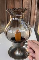 Vintage Quist Kerzenständer mit Glas – Zinn 22 cm