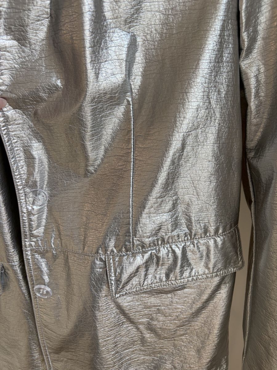 Giacche: Oversized Blazer Kunstleder silber – Usato da Zürich venduto da viv_nevi 5