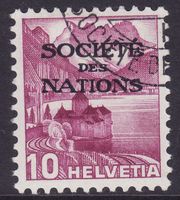 Dienstmarke SDN SBK-Nr. 49y (glattes Papier 1936) gestempelt
