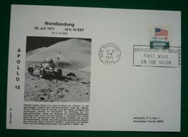 Ersttagsbrief: APOLLO 15, Mondlandung, 30. Juli 1971