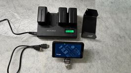 Écran Portkeys PT5 II + chargeur 4 slots + 4 batteries NP-F