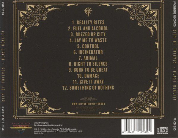 CDs: City Of Thieves – Beast Reality NEUF/OVP – Neu und originalverpackt aus Gingins von Demonseed 1