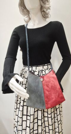 TASCHE BAG BEUTEL ECHT LEDER HA•NA BY ATSUTA HANA UNIKAT