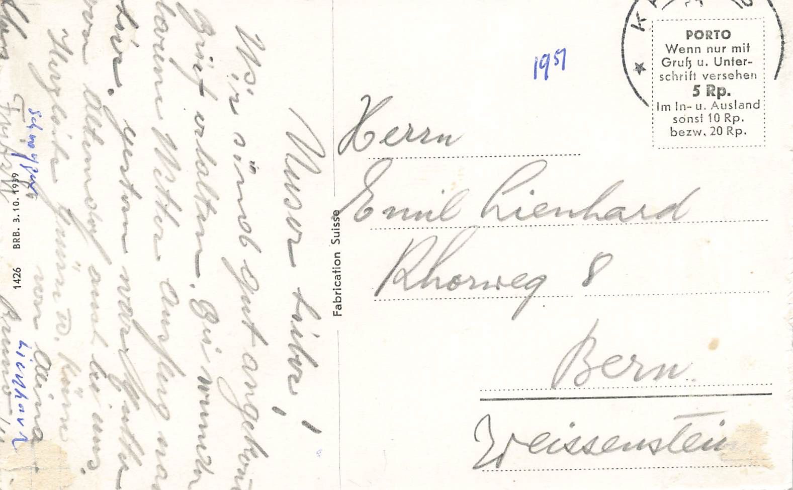 Cartoline postali: Kurhaus hergiswald Kriens – Usato da Biasca venduto da Blenio71 1